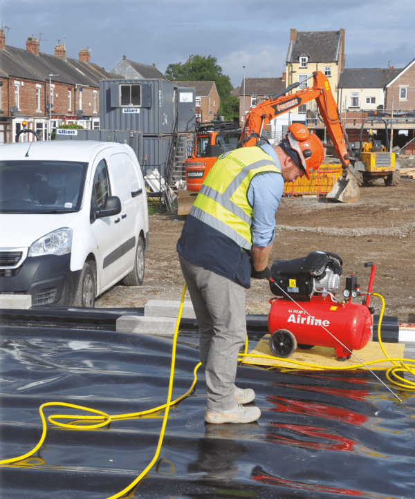 GeoShield Ground Gas Membrane Testing